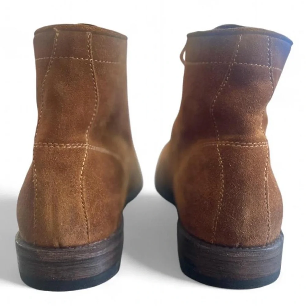 Frye Genuine Suede Tan Lace-up Boots Size US Men’s 10 (NEW no Box)